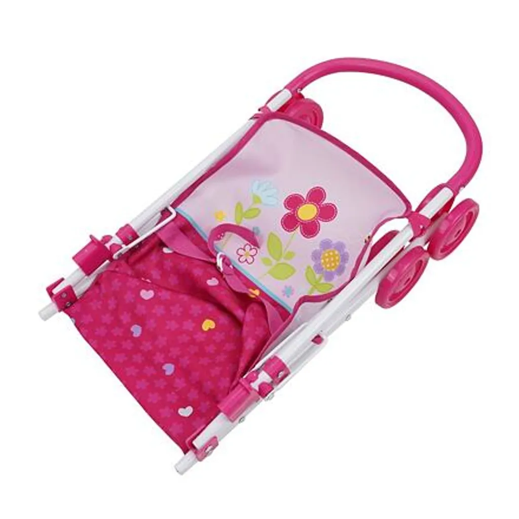 Pack accessoires poupon : poussette, lit et berceau pour mini maman - 3