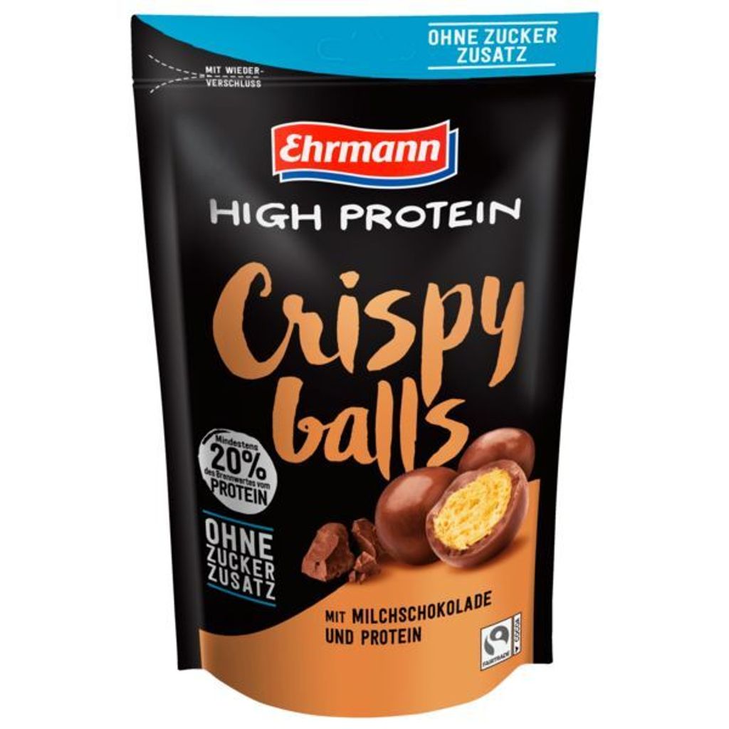 Ehrmann High Protein Crispy Balls Milchschokolade 55g