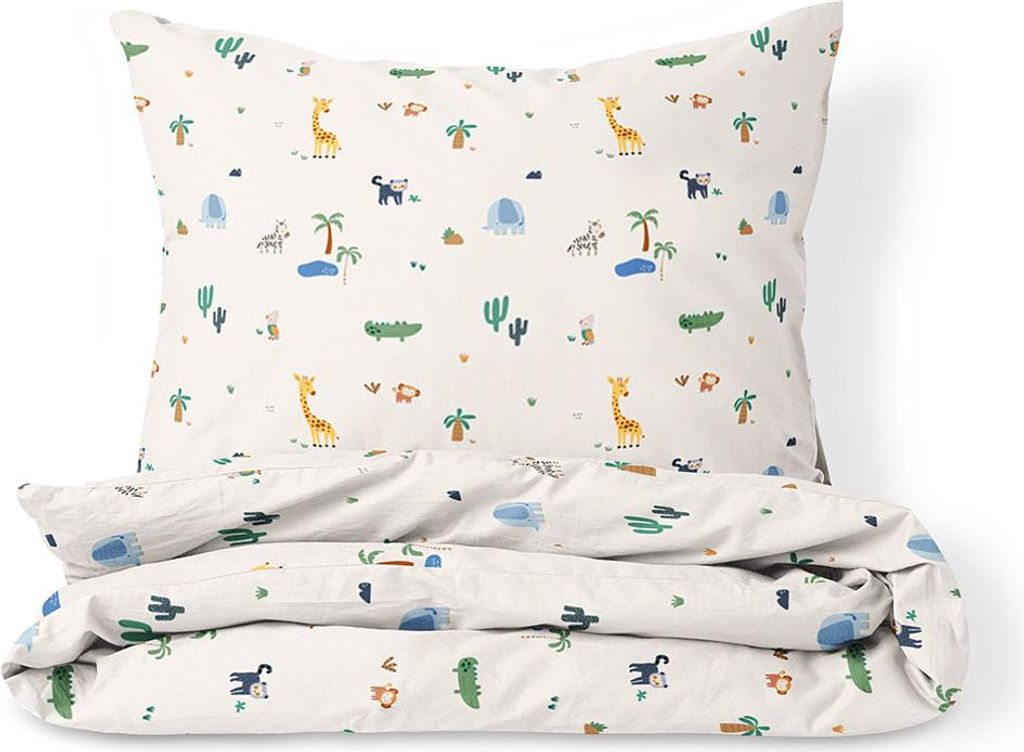Petite Amélie Bettwäsche-Set – 120x150 cm – Baumwolle – Safari