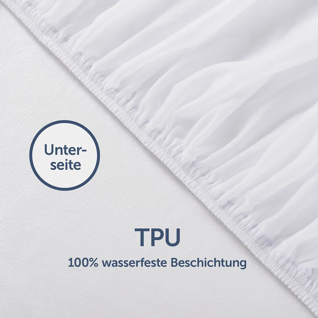 Alèse de lit imperméable 180x200 cm et protège-matelas matelassé