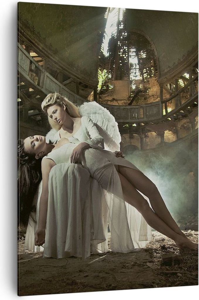Bild auf Leinwand - Leinwandbild - Einteilig - Engel Frau Theater Oper - 70x100cm - Wand Bild - Wanddeko - Wandbilder - Leinwanddruck - Wanddekorat...