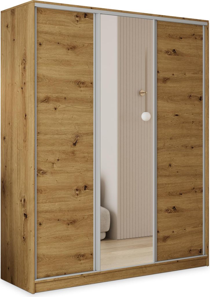 Masseno Schiebetürenschrank TARI 150/205/58 cm Produktbild 