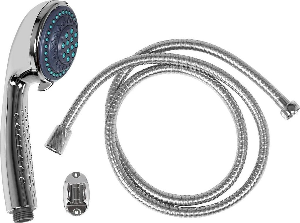 Baytex Dusche Set - Duschkopf EYHA092 + Brauseschlauch 1,5 m Ø 85 mm