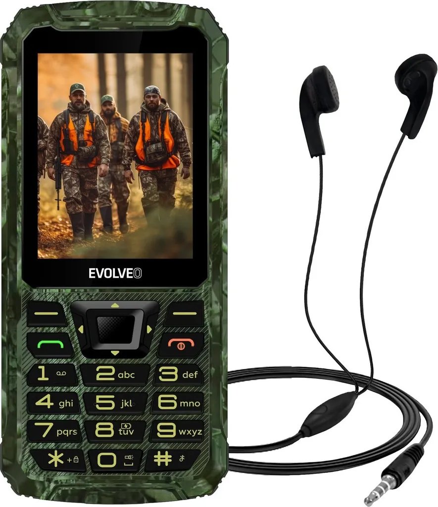Téléphone de Chantier Incassable Evolveo StrongPhone Z6 Camo DualSIM