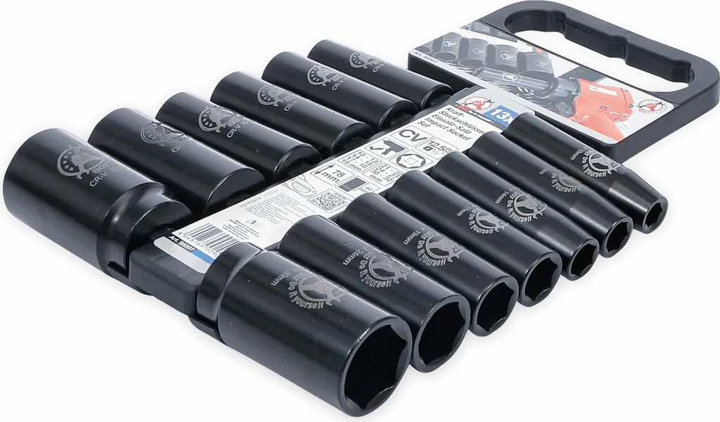 Douilles de Force 1/2 pour Mécanique Auto, Coffret 13 Pièces 10-32 mm