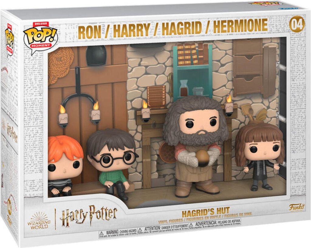 Harry Potter Hagrid's Hut - Ron Harry Hagrid Hermione 04 - Funko Pop! Deluxe Moment
