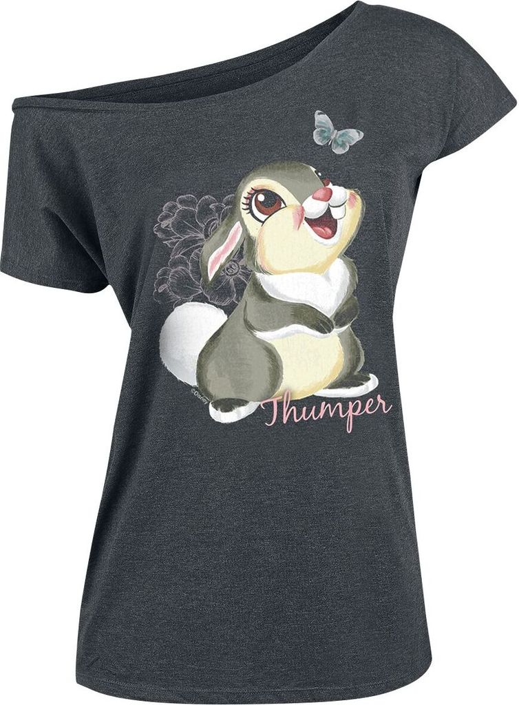 Bambi T-Shirt Damen Klopfer grau meliert L