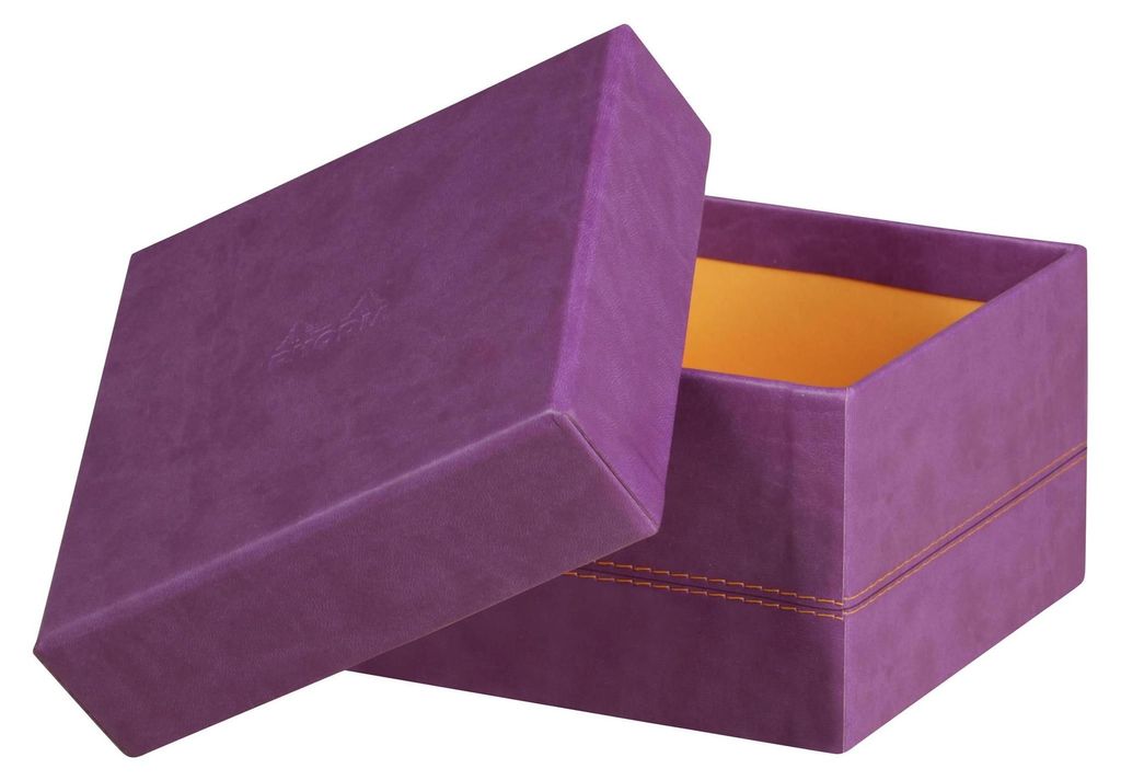 Rhodia Set mit 5 Boxen aus Kunstleder 44x34x16cm - Violett 318980C