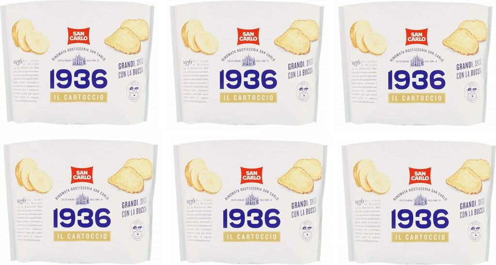6x San Carlo 1936 Il Cartoccio Patatine Kartoffelchips Produktbild 