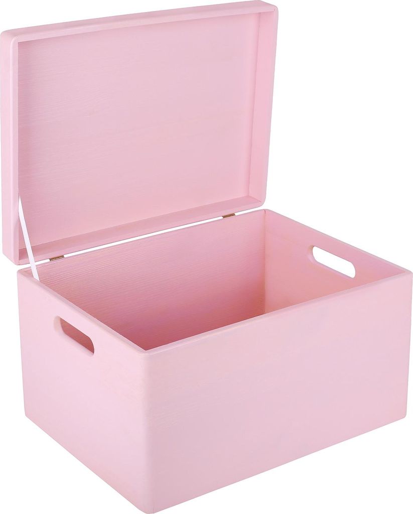 Creative Deco Boite de Rangement en Bois Rose 40 x 30 x 24 Image du produit 