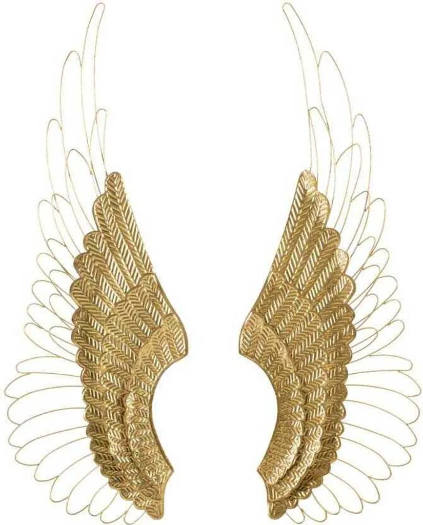 Sublimer un Mur Vide : Art Mural Ali Gold 37cm Lot de 2 en Métal Doré