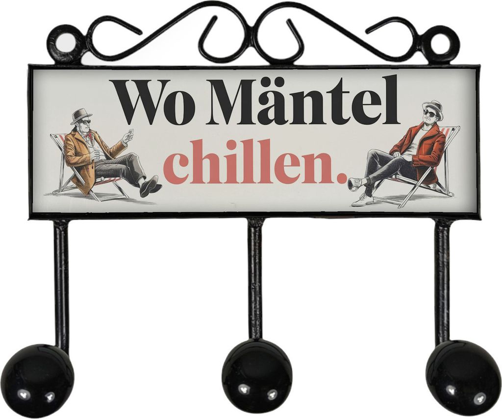 Wo Mäntel chillen Kleiderhaken Leiste mit 3 Haken
