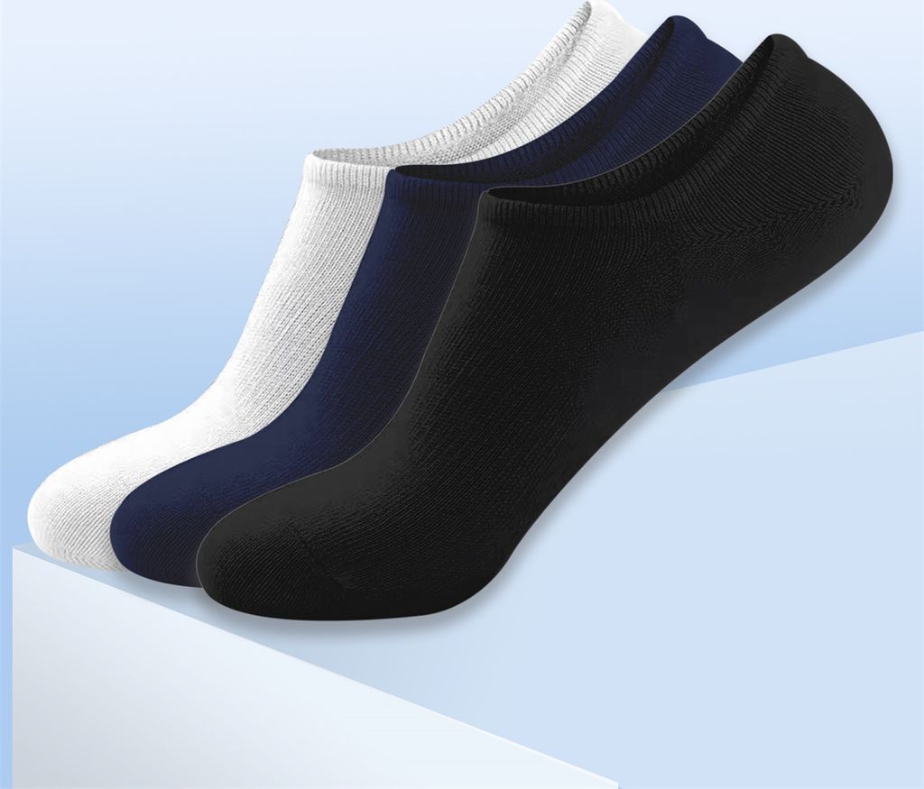 MEGAGROUP 9 Paar Unsichtbare Socken Bootssocken Einfarbig Herren 40-44