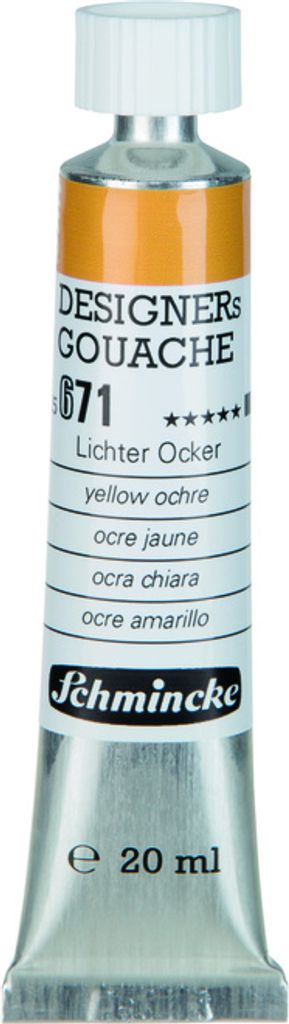 Schmincke DESIGNERs GOUACHE - 20ml Tube - Lichter Ocker 25 671 007