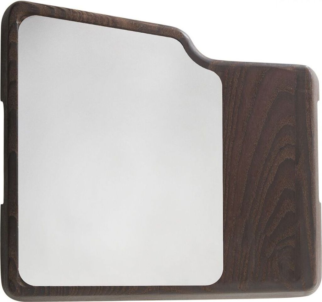 A product shot of a wooden and metal cutting board.