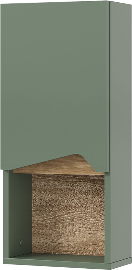 Badschrank Vicco Marelle Grün/Artisan 30 x 67 cm mit Tür Produktbild 