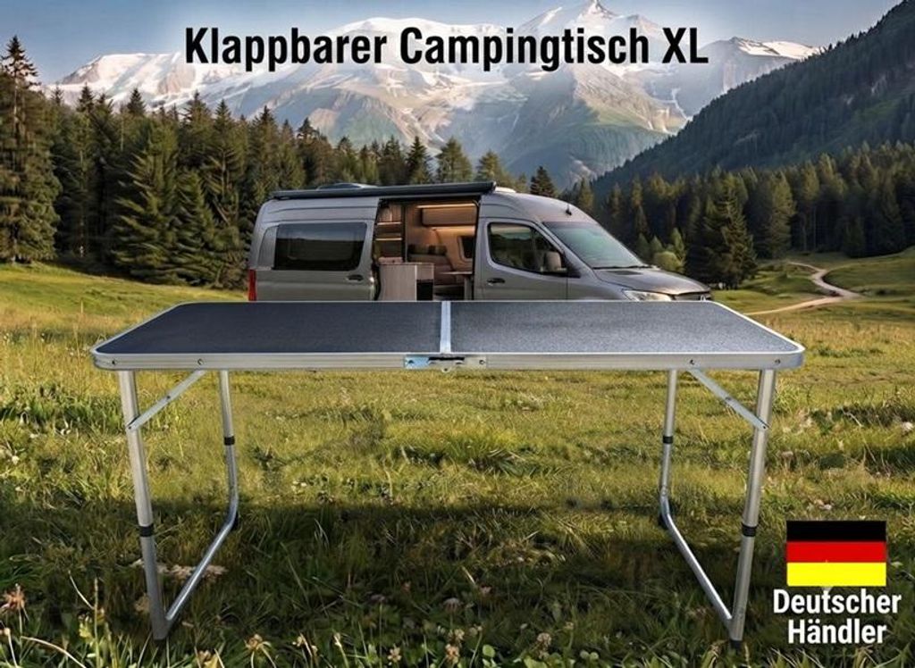 Alu Klapptisch EASY COMPACT klappbarer Campingtisch Produktbild 