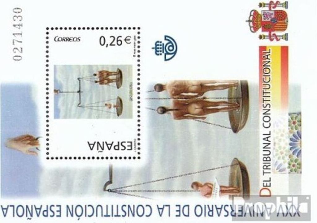 Briefmarken Spanien 2003 Mi Block131 postfrisch 25 Jahre Produktbild 