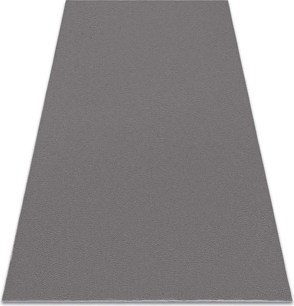 Tapis shaggy gris LINDO 80x150 cm antidérapant et ultra résistant gris