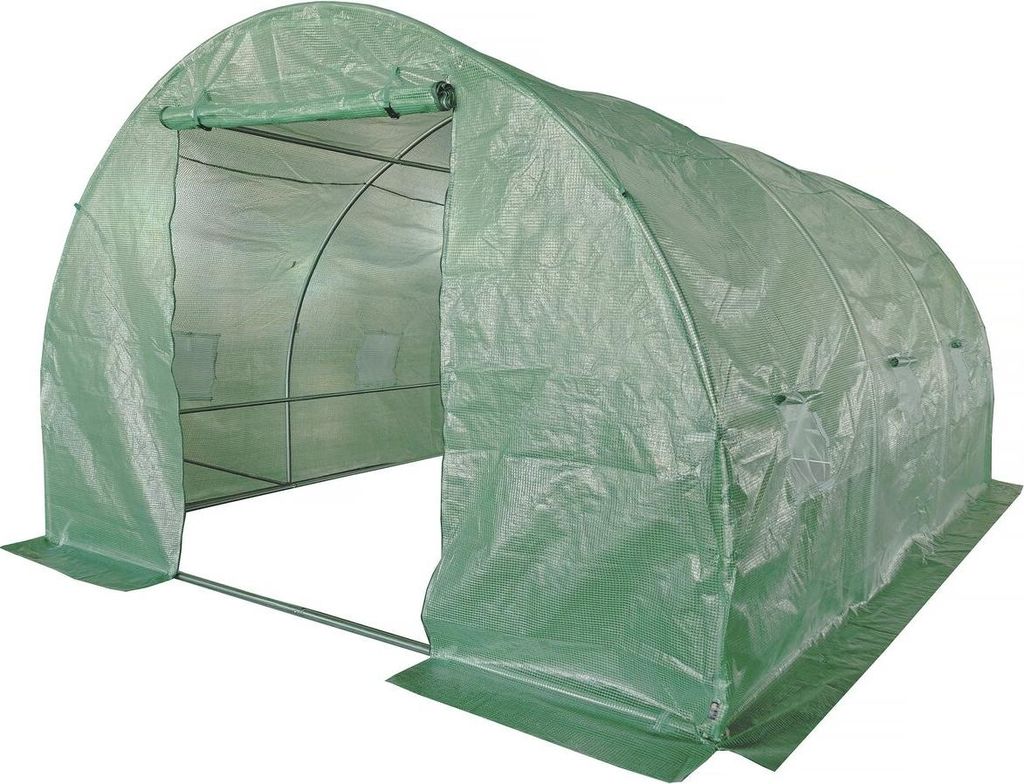 Serre tunelle de jardin 4 x 3 m "Lys" - 12 m² - 140g - Vert Image du produit 