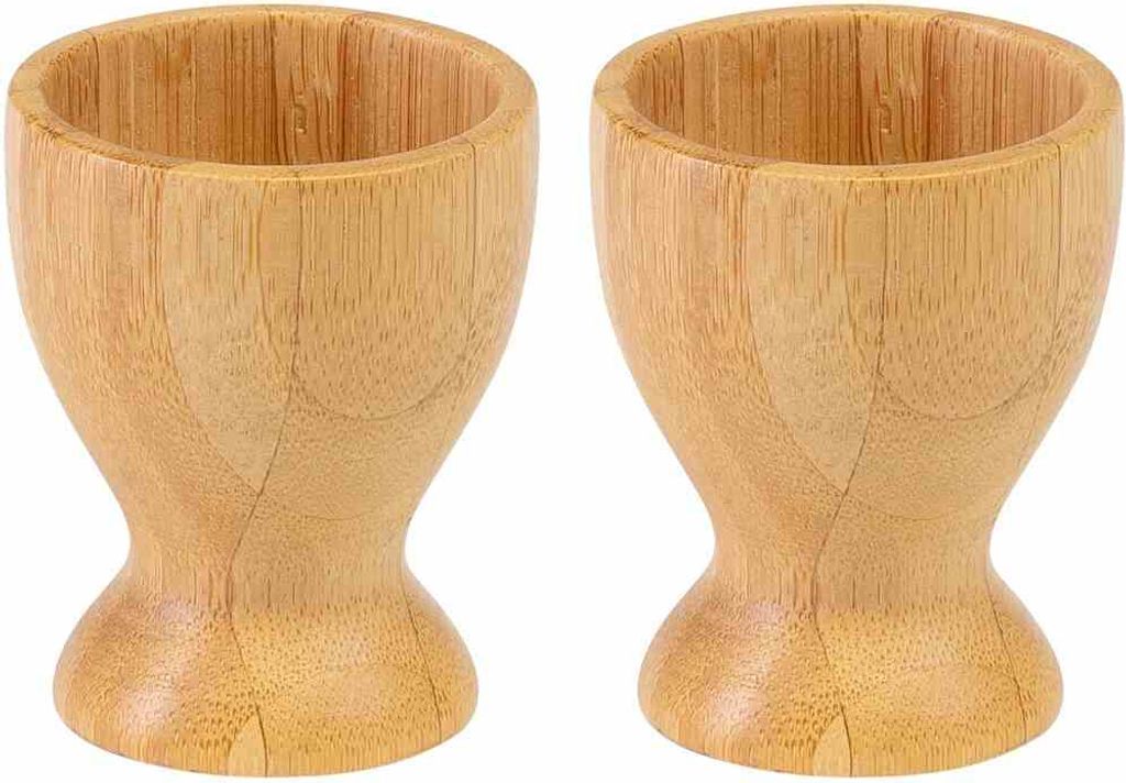 Westmark 700-82270 Eierbecher-Set Bambus Tapas + Friends, natur (2er Pack)