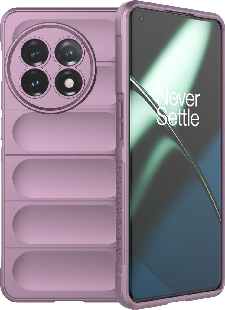 OnePlus 11 Hülle, Weich TPU Silikon Stossfest Anti-rutsch Schutzhülle für OnePlus 11 Lila