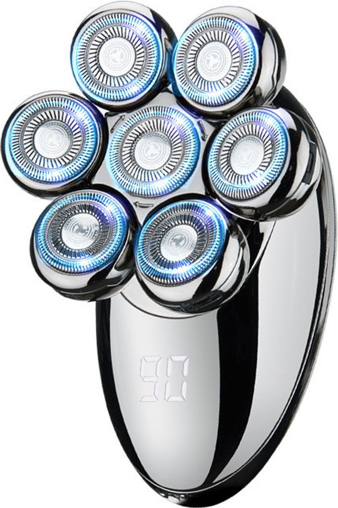 Glatze-Rasierer für Männer, LED-Display, 5-in-1-Akku-Pflegeset für Männer (5-in-1-Set)