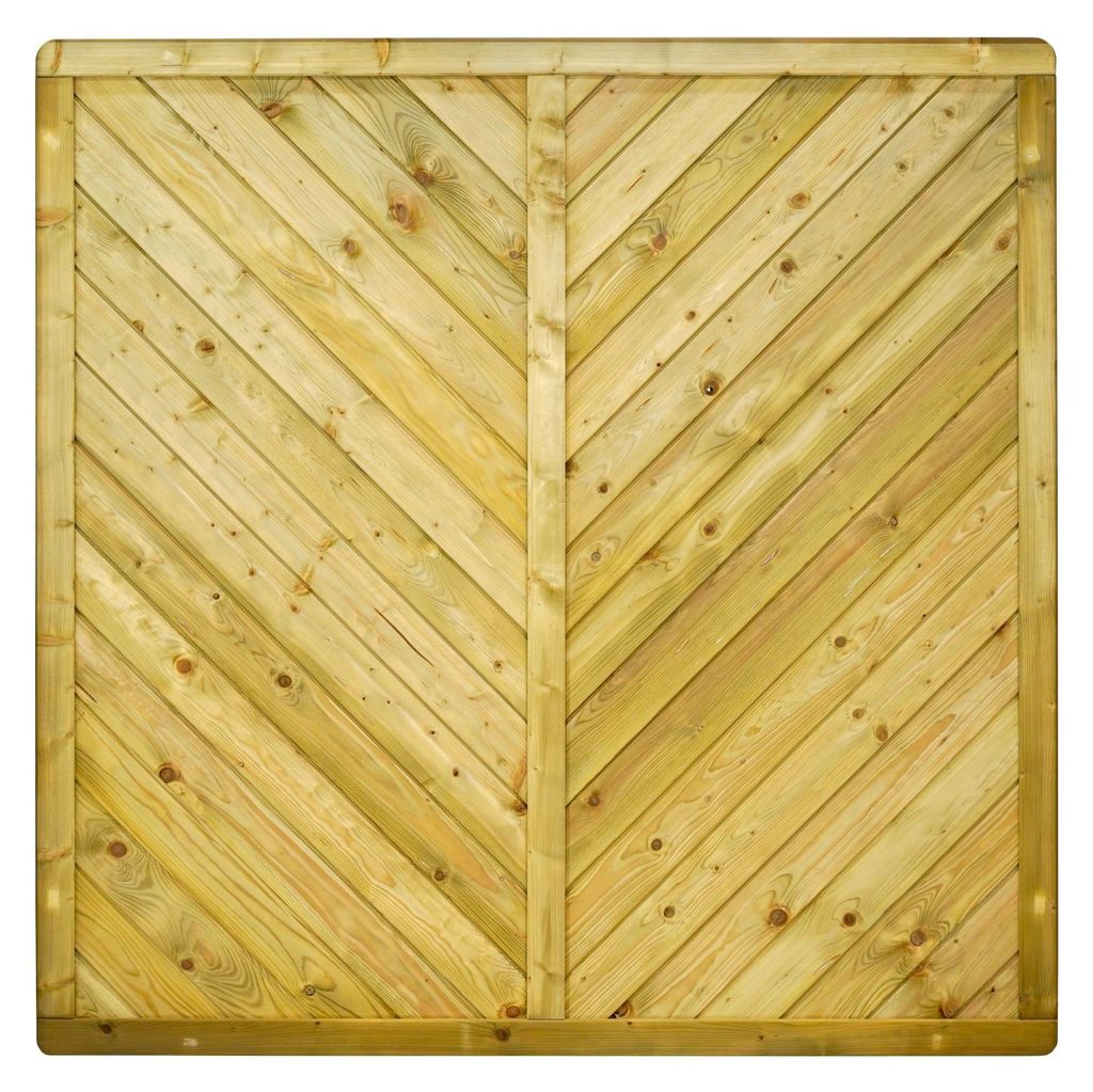 Ligna Gard Dichtzaun Bern gerade 180x180 cm Holzzaun Fichte Kesseldruckimprägniert 38x68 mm Rahmen