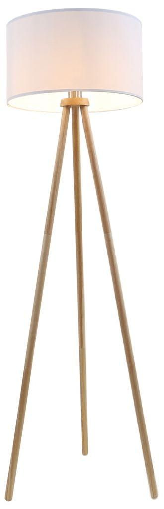 Textilná stojacia lampa Ø 45,5 cm 1x bez E27 60W biela Obrázok produktu 