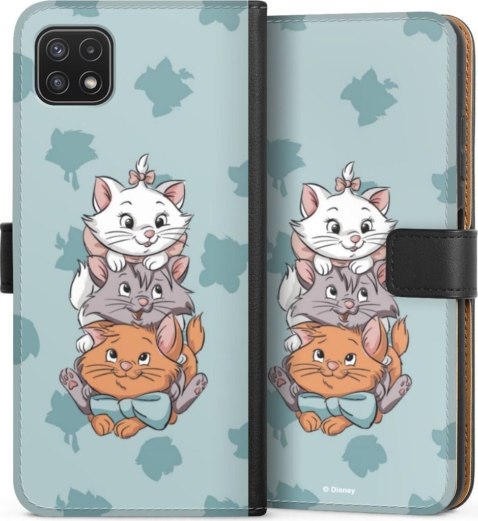 DeinDesign Klapphülle für Samsung Galaxy A22 5G Handytasche Lederhülle Tasche Aristocats Disney Katze