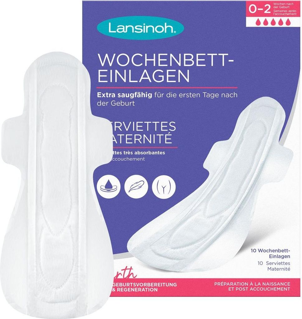 Lansinoh vložky na šestonedelie – 10 kusov – extra savé a Obrázok produktu 