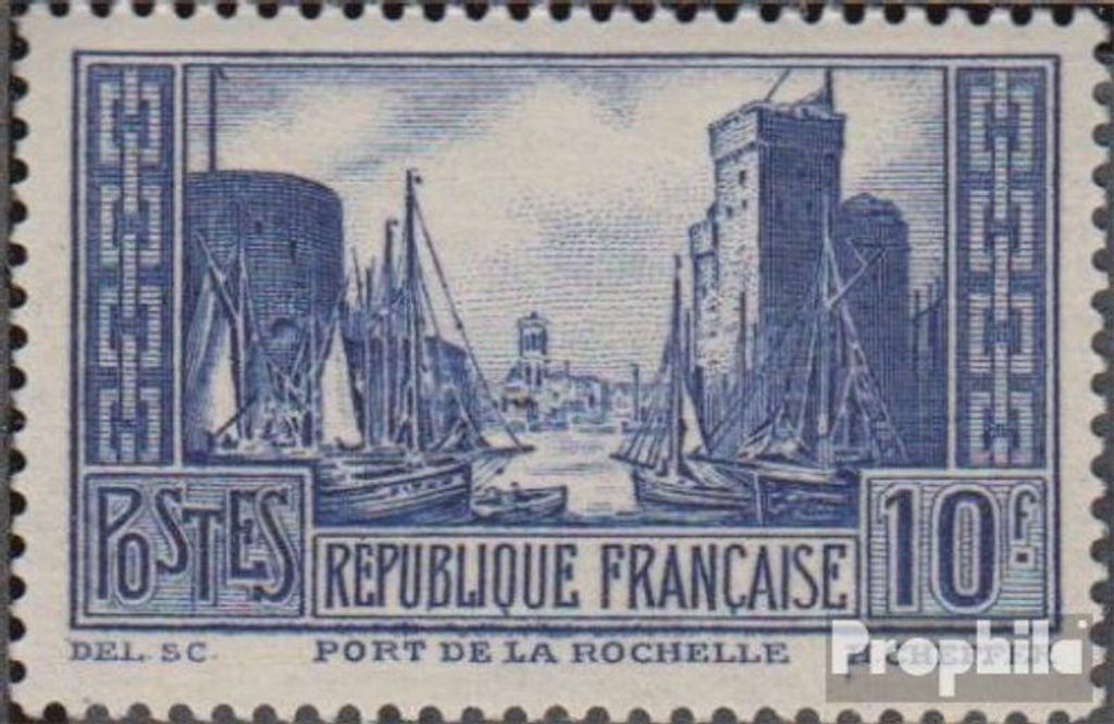Briefmarken Frankreich 1929 Mi 241III mit Falz Bauwerke