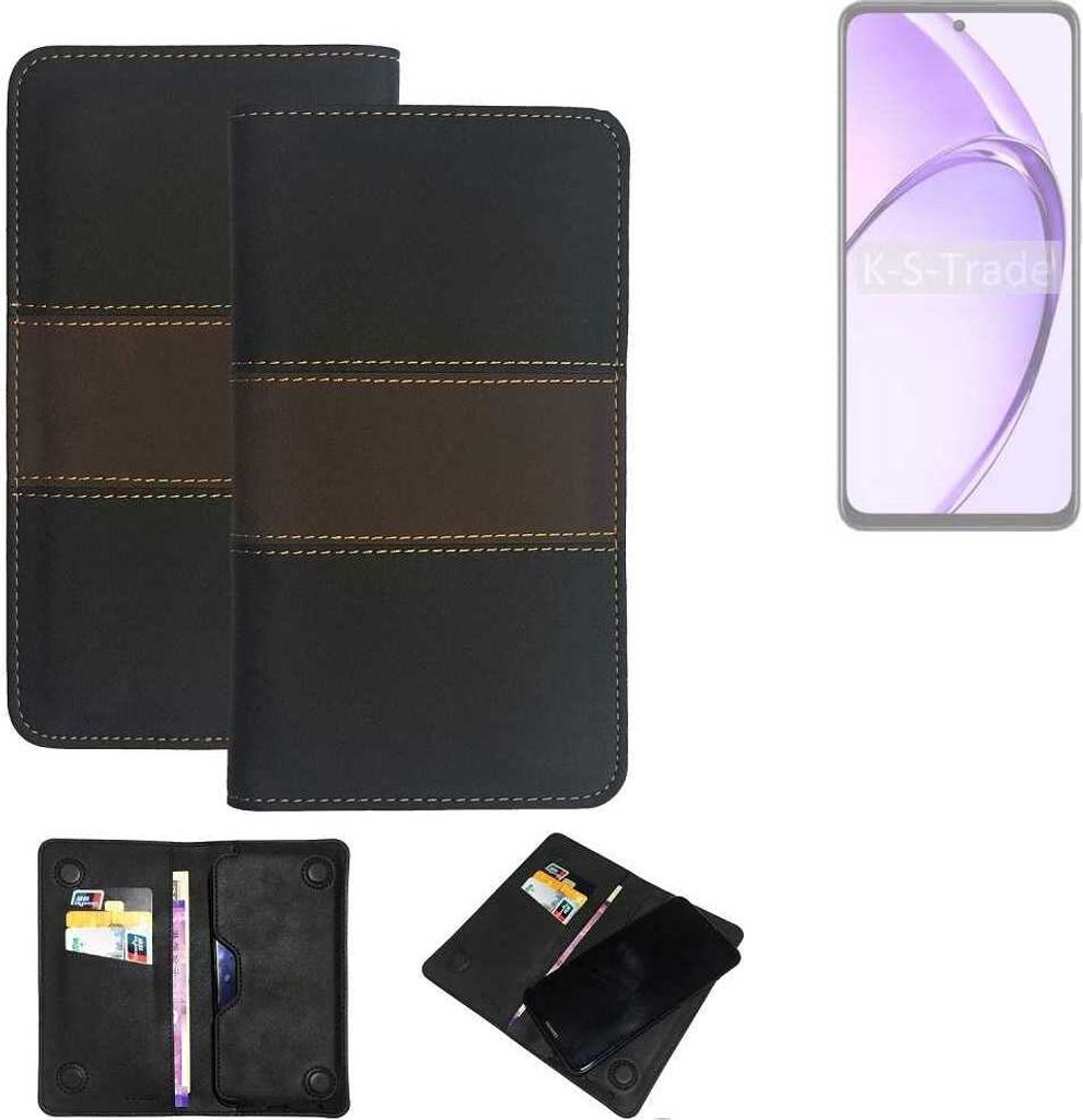 K-S-Trade Hülle Handyhülle kompatibel mit Oppo A80 5G Schutzhülle Walletcase Bookstyle Tasche Schutz Case Handytasche Wallet Cover Kunstleder