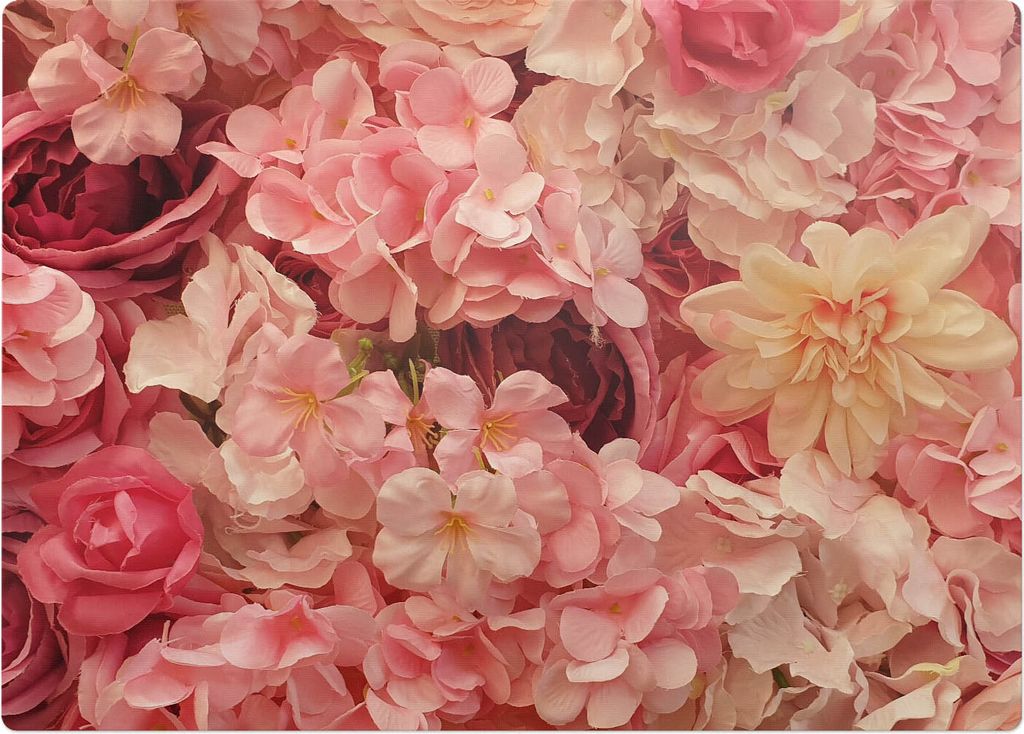 Blumenstrauß – Bodenschutzmatte – Rutschfest – Schutzmatte für Büro – Vinylmatte – Stuhlunterlage – 140 x 100 cm