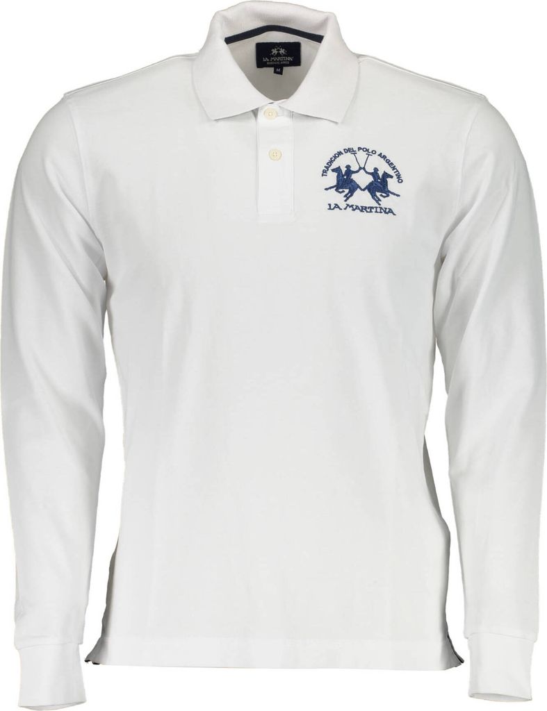 LA MARTINA Polo Herren Textil Weiß SF14029 - Größe: 2XL