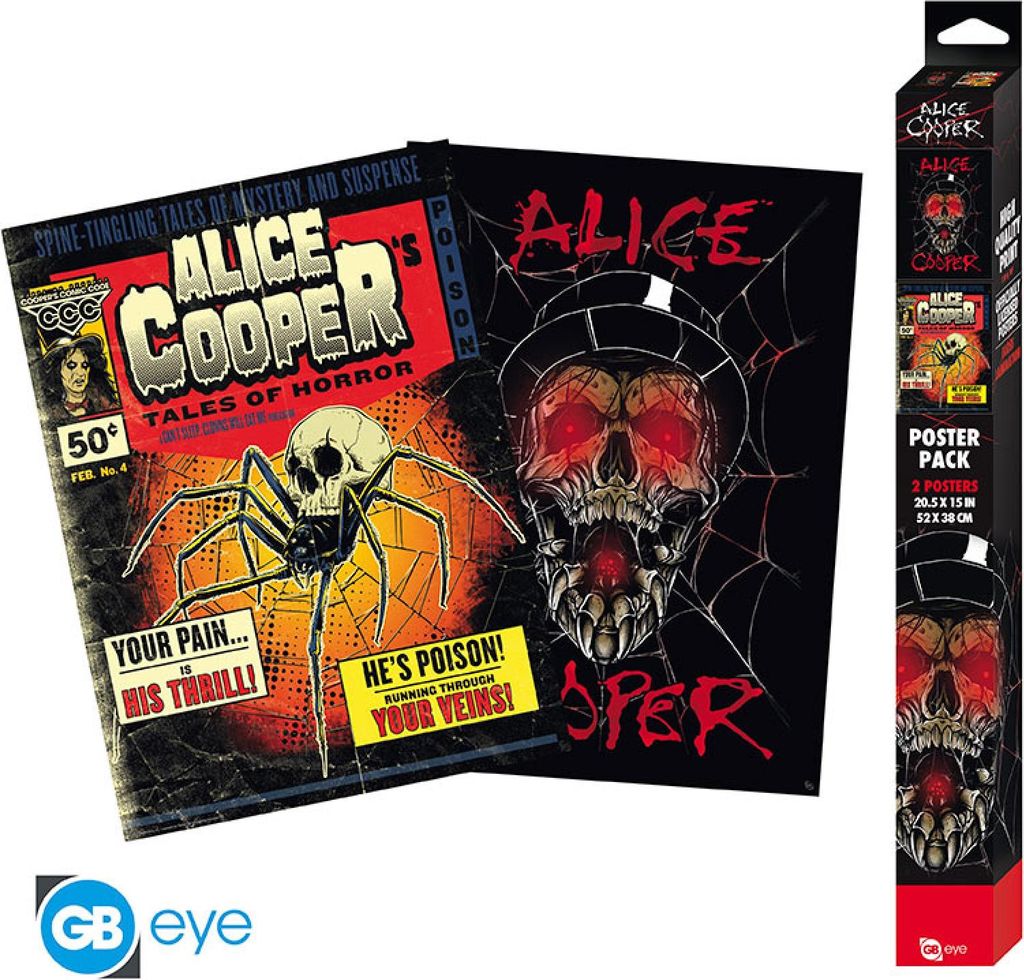 ALICE COOPER - Set 2 Posters Chibi 52x38 - Tales of Produktbild 