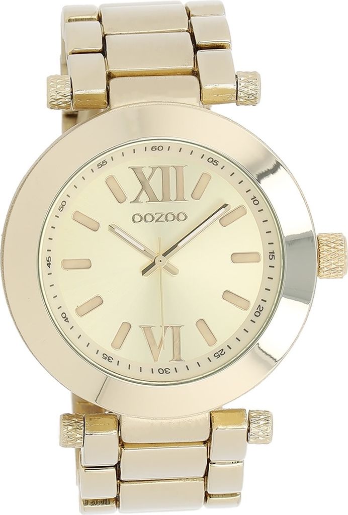 Oozoo Herren Uhr Analog Quarzuhr Armband gold Vintage Series D2UOC5753A