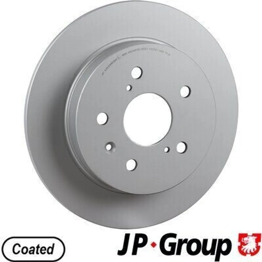 Disque de frein arrière 278mm pour FIAT Sedici, lot de 2 JP GROUP 4763200300