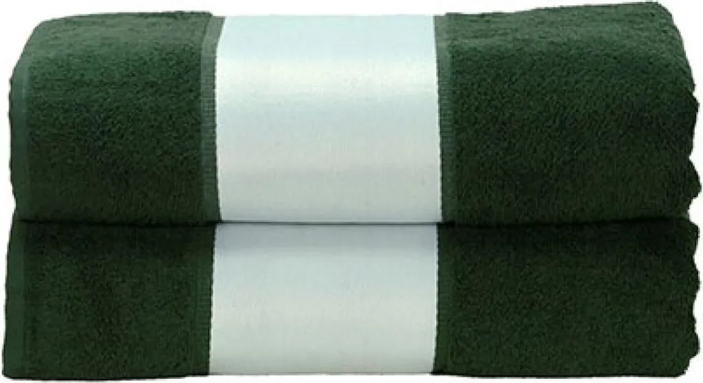 Maxi Serviette Absorbante SUBLI-Me® Vert Foncé 100x210 cm en Coton Doux
