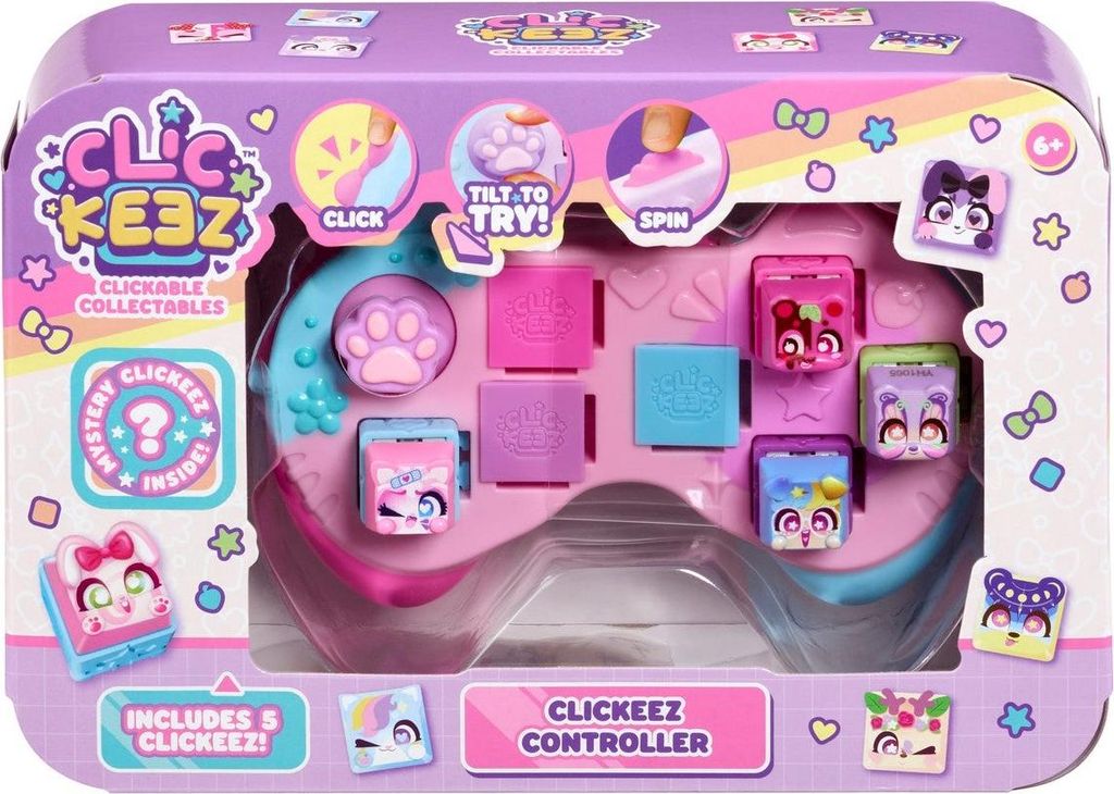Manette anti-stress avec boutons cliquables et porte-clés Image du produit 