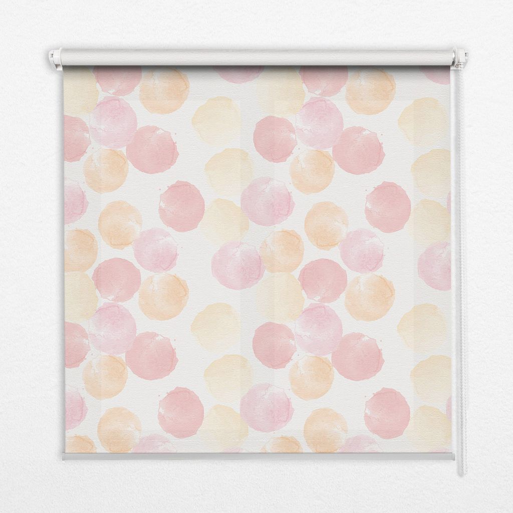 Seitenzug-Rollo Fensterrollo Jalousie - Thermo-Rollo Verdunkelungsrollo - 150x140 cm - Farbige Flecken