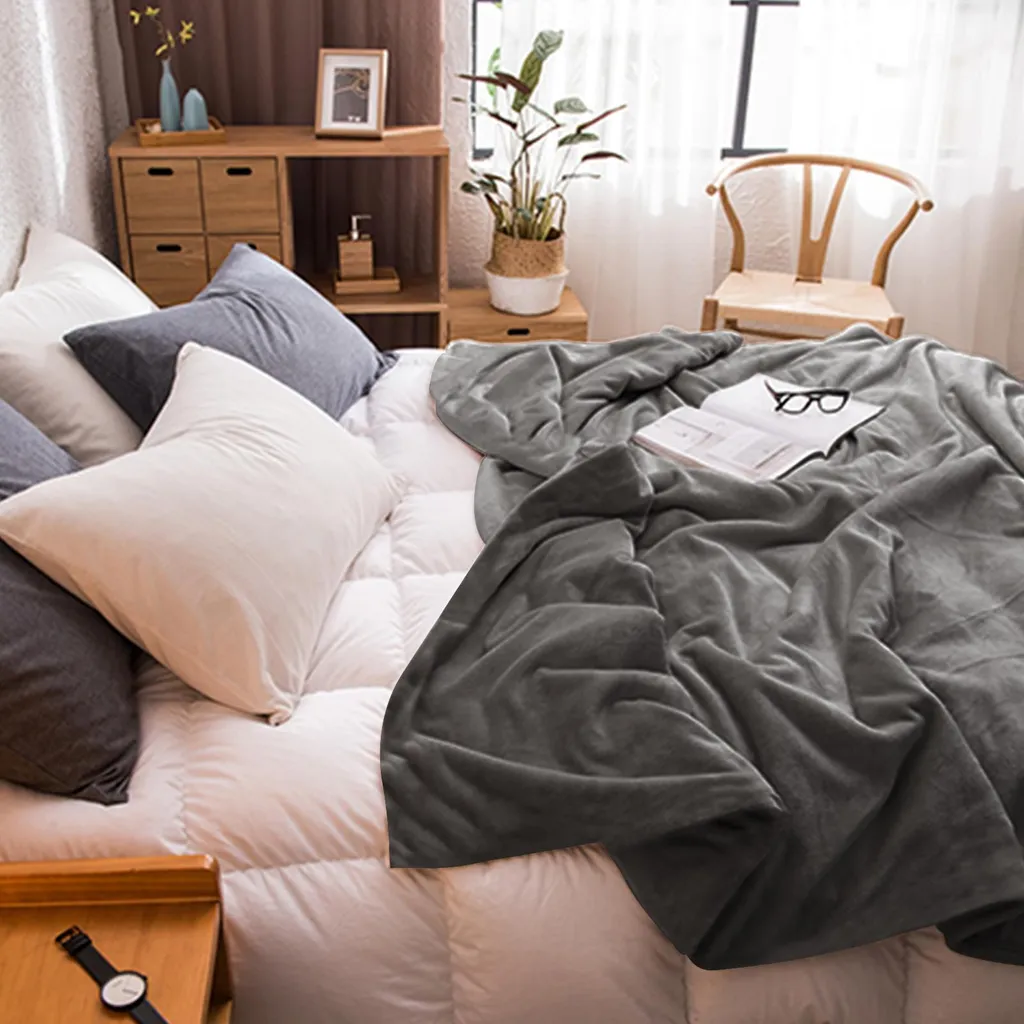 Izrielar 2x Coperte Inverno Flanella 200x240: Soffici e Lavabili