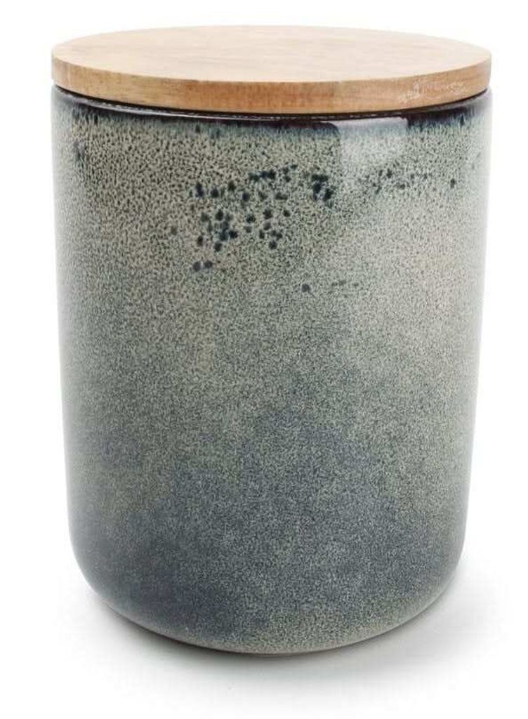 Aufbewahrungsglas 12x15cm Grün/Blau - Fine Dining Living