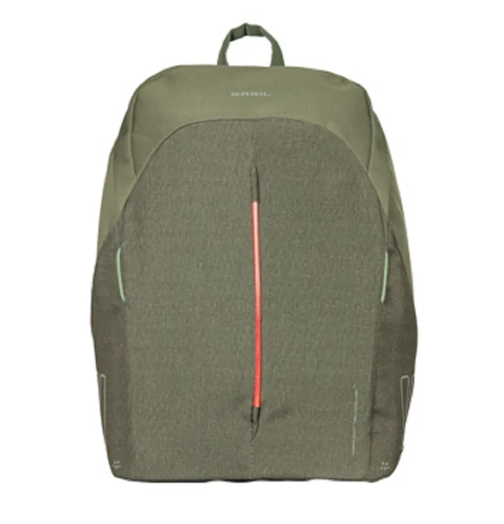 Sac à dos vélo Basil B-Safe 13L vert olive déperlant avec sonnette