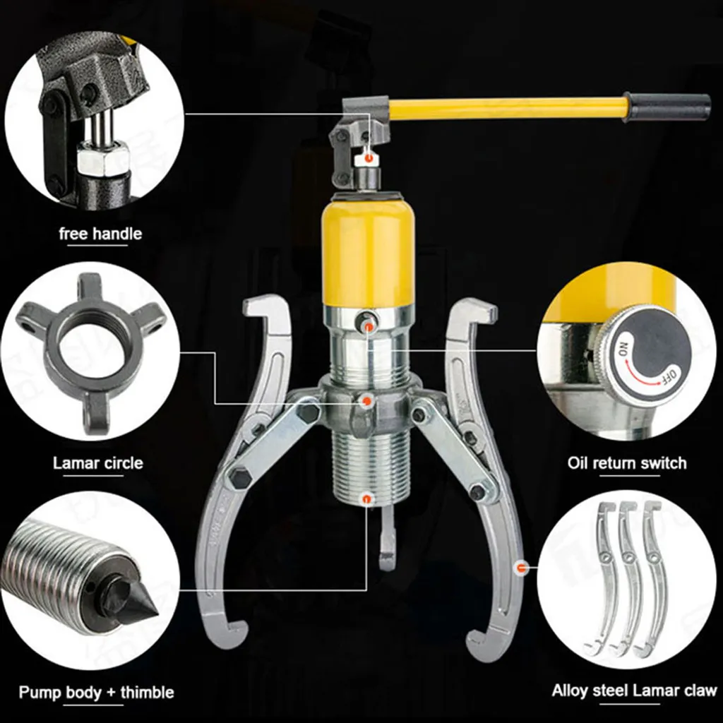 Arrache-moyeu hydraulique professionnel 20 tonnes à griffes mobiles