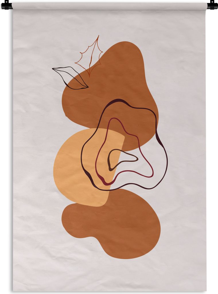 MuchoWow Wandteppich Wandbehang Flecken - Design - Abstrakt 90x135 cm Tapisserie Dekoration Wandtuch - Baumwolle - Wandskulptur