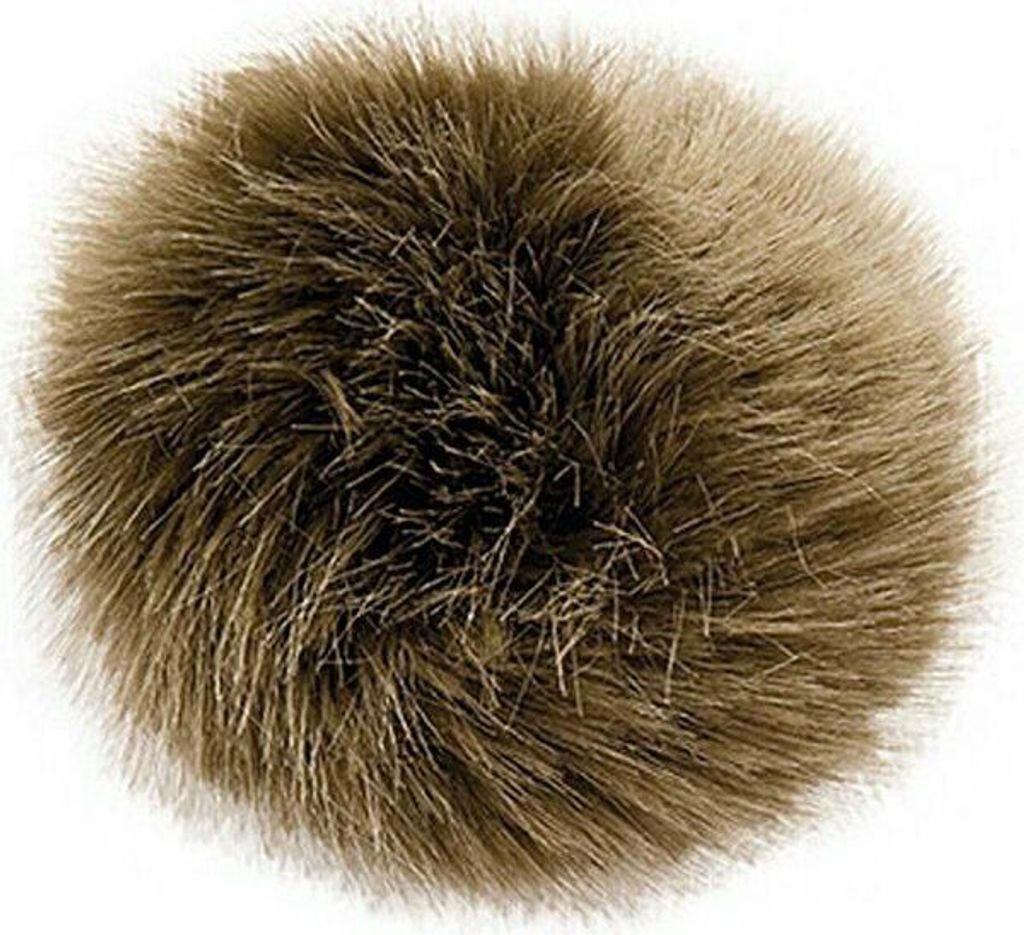 Rico Design Kunstfell Pompon Ø 5 cm - verschiedene Farben zur Auswahl Farbe 018 - Oliv
