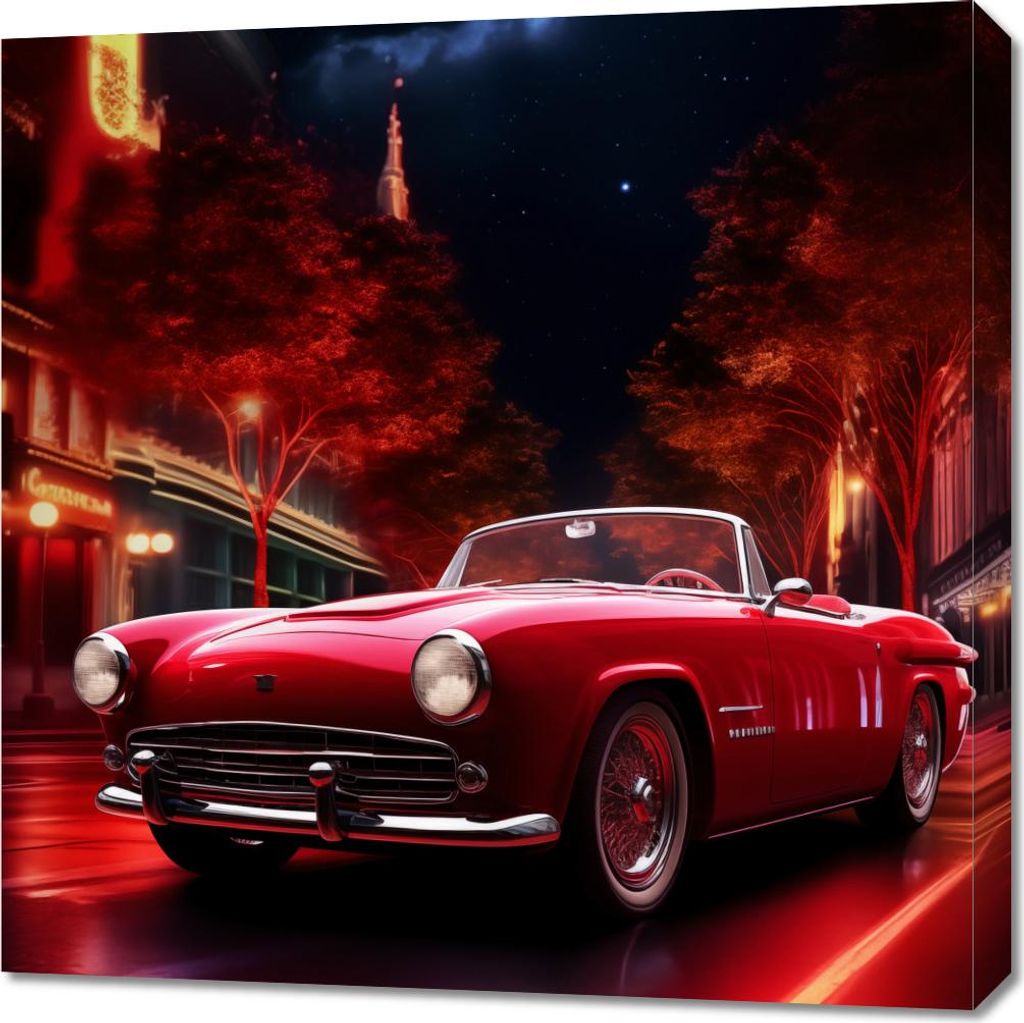 Bild 70x70cm Automobilgeschrei