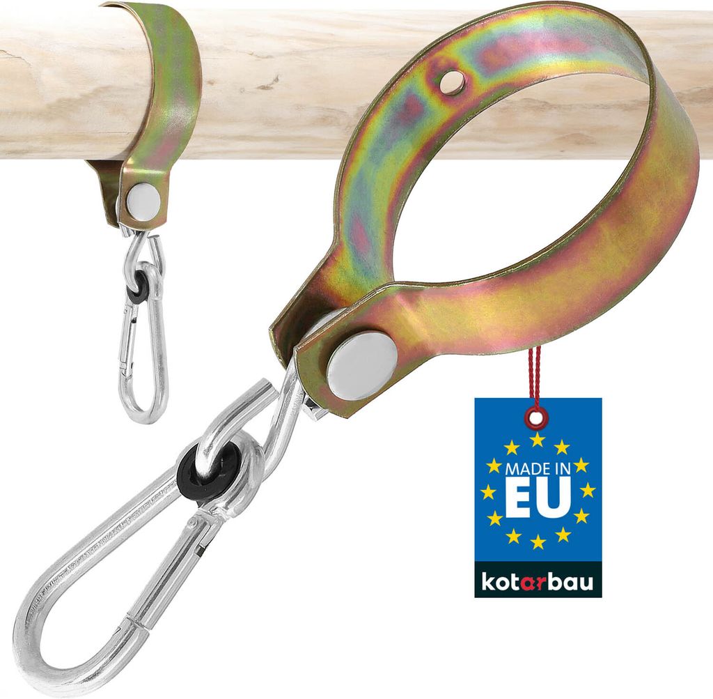 KOTARBAU® Obejma Huśtawkowa 80 mm Mocowanie Huśtawki do Zdjęcie produktu 