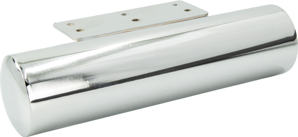 A single furniture leg with a mounting plate.